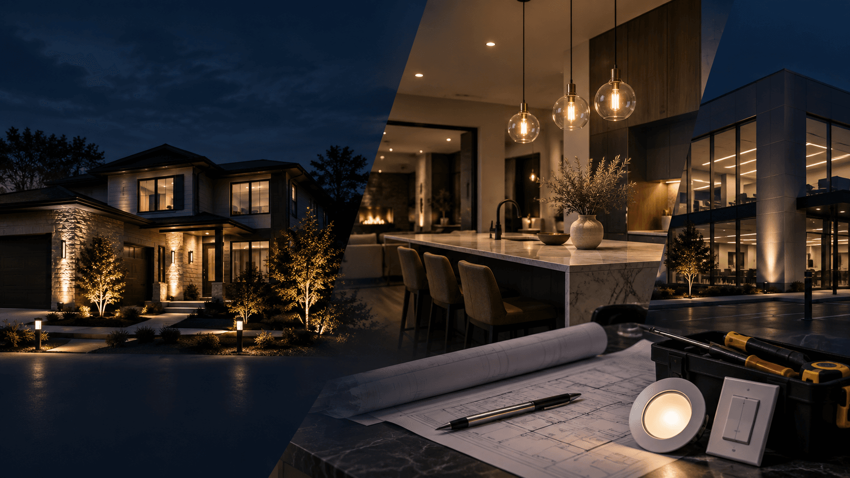 Residential and commercial lighting and electrical work by Arrow Electric